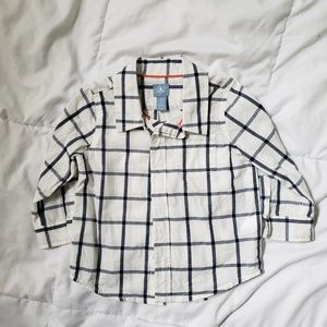 Plaid button down shirt